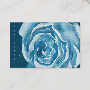 Carte De Visite Éclat Rose bleu