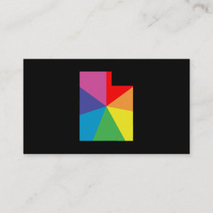 Carte De Visite éclatement de la couleur utah