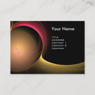 Carte De Visite ÉCLIPSE MONOGRAM Noir jaune vibrant