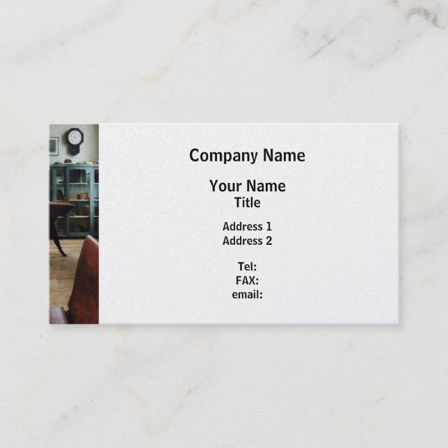 Carte De Visite École à une salle - Finition Platine (Devant)