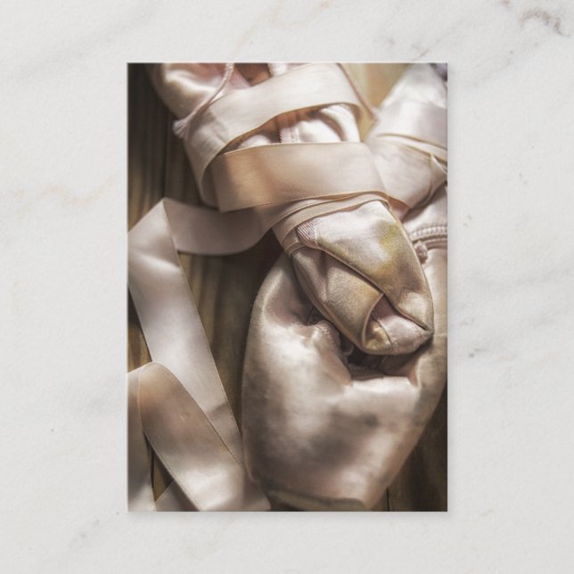 Carte De Visite École de ballet de luxe Design photo (Devant)