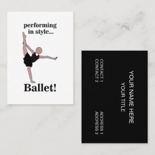 Carte De Visite École de danse de ballet ballerine danseuse
