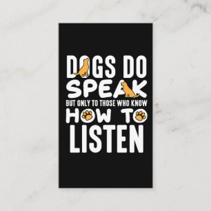 Carte De Visite École d'entraîneurs de chiens Ami de marionnettes