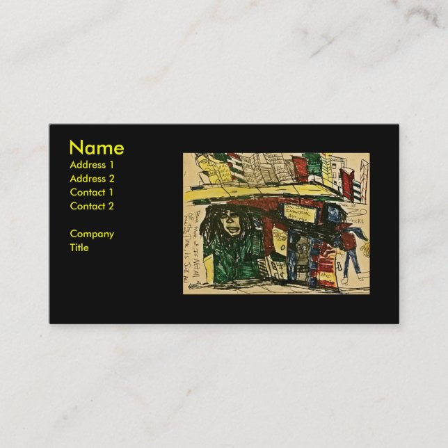 CARTE DE VISITE ÉCONOMIE DE L'EFFROI (Devant)