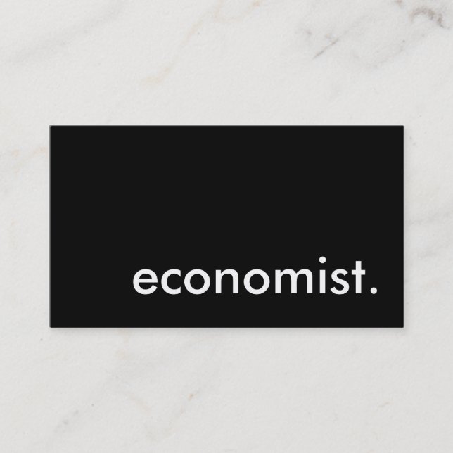 Carte De Visite économiste. (Devant)