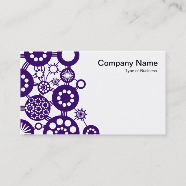 Carte De Visite Écosystème - Deep Purple sur fond blanc (Devant)