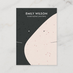 CARTE DE VISITE ÉCRAGE DE REPOS EN COULEUR NOIR CÉRAMIQUE