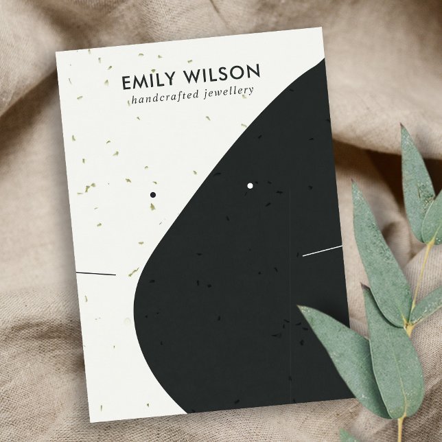 CARTE DE VISITE ÉCRAGE DE REPOS EN LACE BLANCHE NOIR CÉRAMIQUE (Créateur téléchargé)