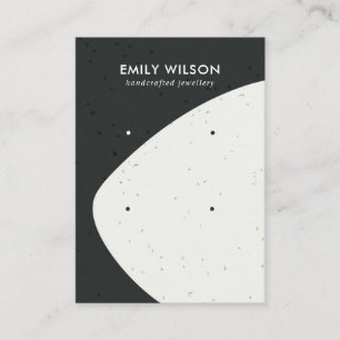 CARTE DE VISITE ÉCRAMIQUE DE RESTAURATION DE L'ÉTUDE NOIR ET BLA