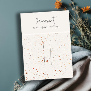 Carte De Visite Écran à broches à poil blanc de couleur rouille