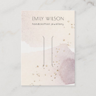 Carte De Visite Écran Abstrait à cheveux couleur or violet