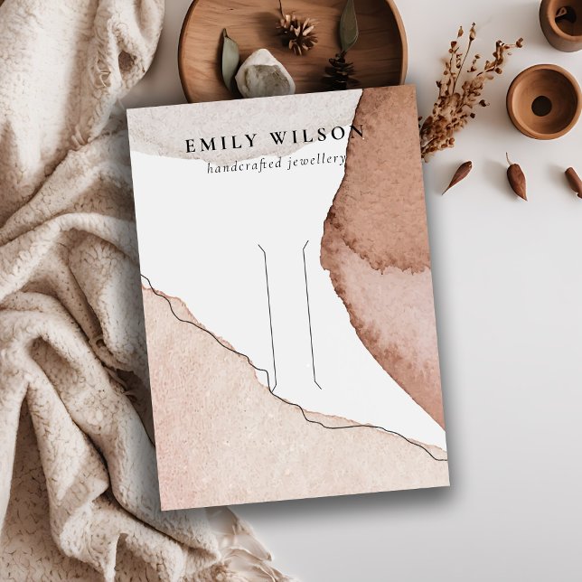 Carte De Visite Ecran Abstrait couleur bleu rose Clin à cheveux (Créateur téléchargé)