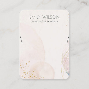 Carte De Visite Écran couleur or Abstrait Blush