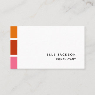 Carte De Visite Écran couleur Personnaliser claire moderne minimal