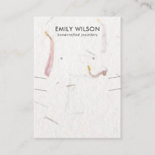 CARTE DE VISITE ÉCRAN D'APPAREIL D'APPAREIL DE PAPIER À LA MAIN