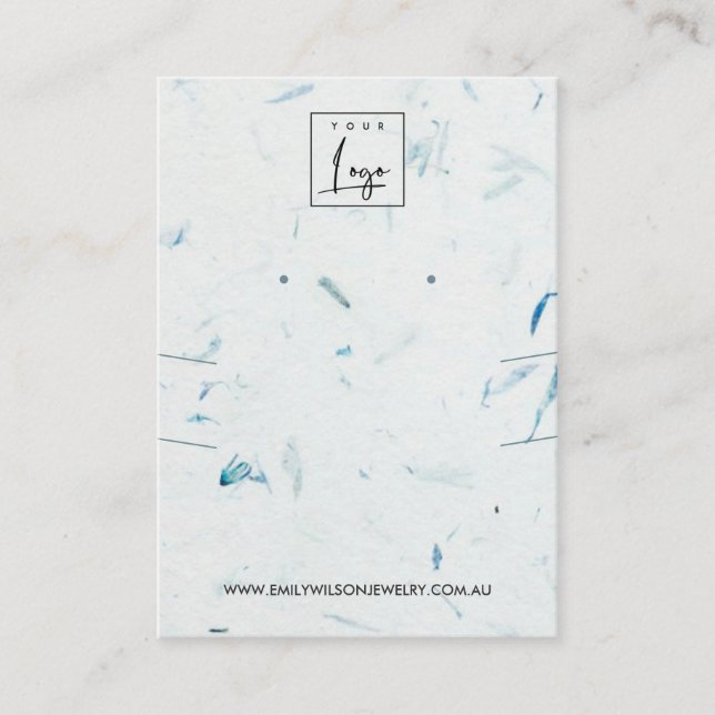 CARTE DE VISITE ÉCRAN D'APPAREIL D'APPAREIL PETAL FAIT À LA MAIN L (Devant)