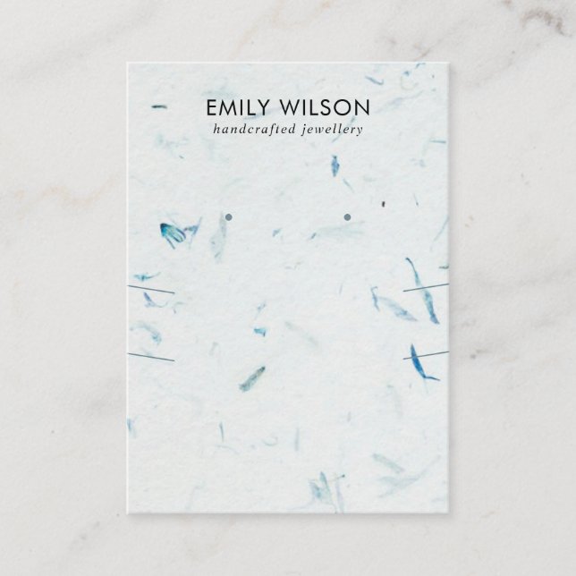 CARTE DE VISITE ÉCRAN D'APPAREIL D'APPAREIL PETAL FAIT À LA MAIN L (Devant)