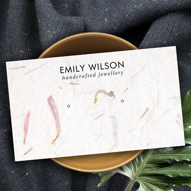 CARTE DE VISITE ÉCRAN D'APPROVISIONNEMENT EN PAPIER BLANC EN PÉTAL (Créateur téléchargé)