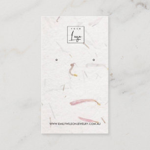 CARTE DE VISITE ÉCRAN D'APPROVISIONNEMENT EN PAPIER BLANC EN PÉTAL