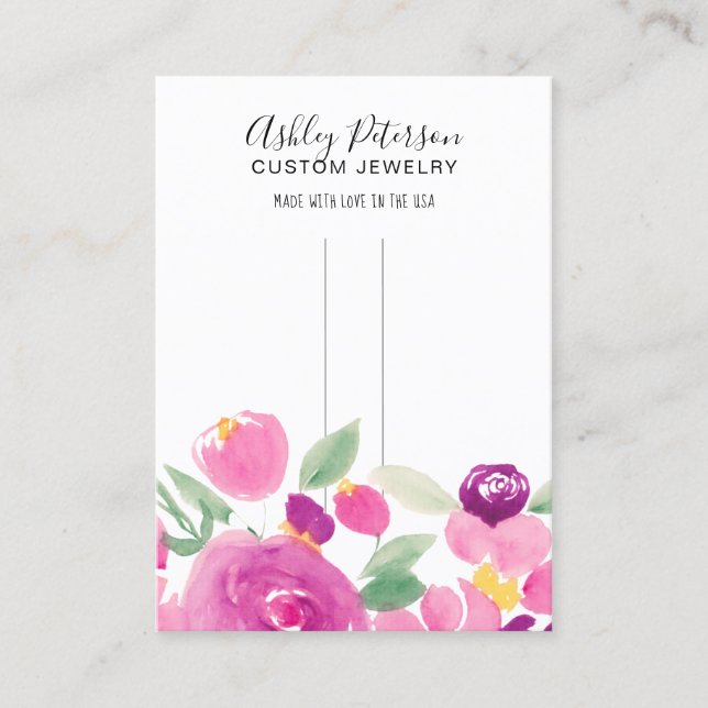 Carte De Visite Écran de barrette élégante à poil mauresque (Devant)