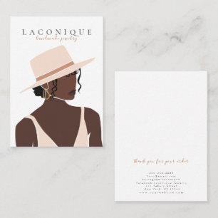 Carte De Visite Écran de bijoux   Portraits de filles   Abstraite 