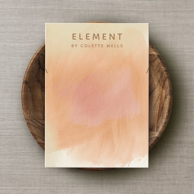 Carte De Visite Ecran de collier d'aquarelle Earthy Boho Terracott (Créateur téléchargé)