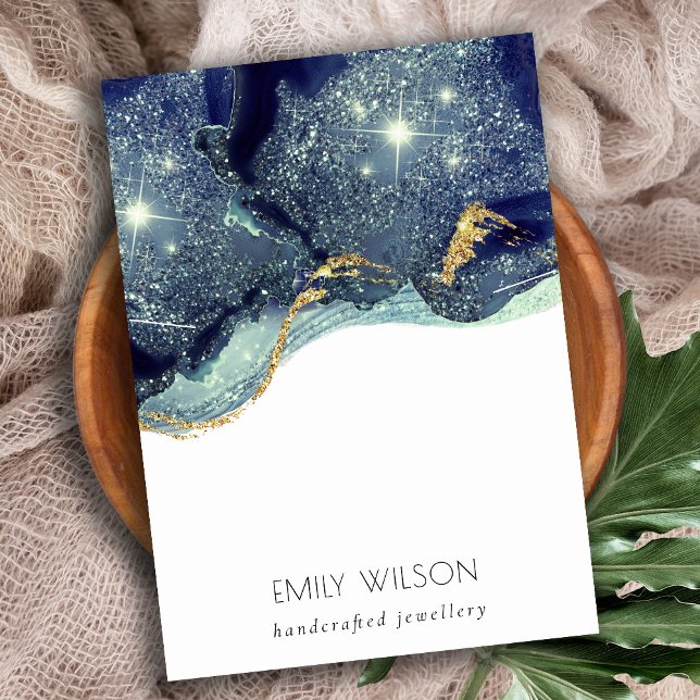 Carte De Visite Ecran de collier de Parties scintillant Abstrait G (Créateur téléchargé)