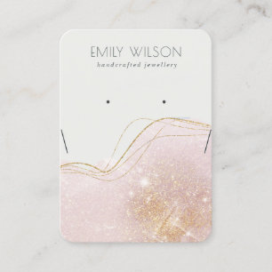 Carte De Visite Écran de collier d'oreille pour Parties scintillan