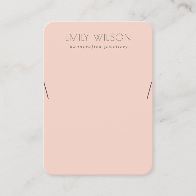 Carte De Visite Écran de collier simple et soyeux minimal (Devant)