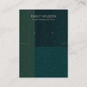 CARTE DE VISITE ÉCRAN DE COULEUR VERT EN BOUTEILLE