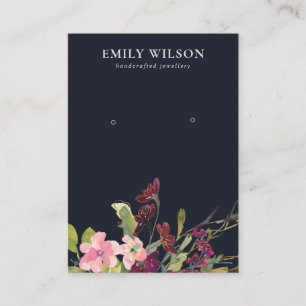 CARTE DE VISITE ÉCRAN DE LA FLORE ROSE DE LA FLORE D'OR ROSE DE LA