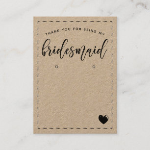 Carte De Visite Écran de Merci de Charming´Bridesmaid