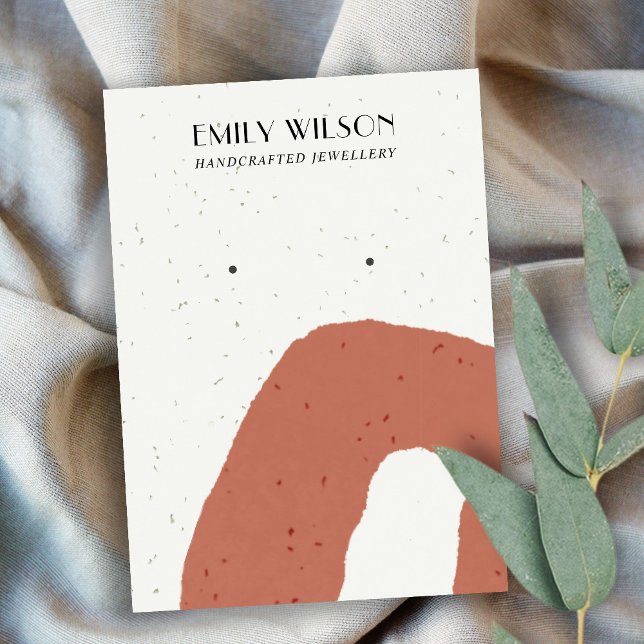 CARTE DE VISITE ÉCRAN DE RECHERCHE ABSTRAIT EN TERRACOTTE CÉRAMIQU (Créateur téléchargé)