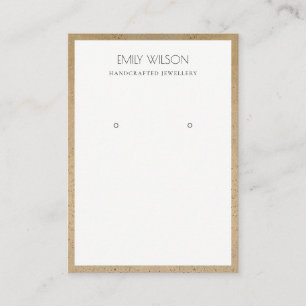 CARTE DE VISITE ÉCRAN DE RECHERCHE DE LA FRONTIÈRE RUSTIQUE TERRAC