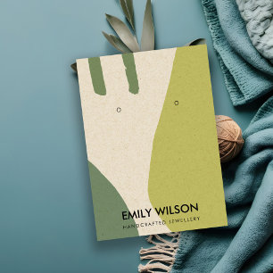 CARTE DE VISITE ÉCRAN DE REPOS VERT EN LIME ABSTRAIT MODERNE