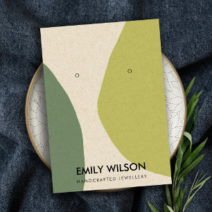 CARTE DE VISITE ÉCRAN DE REPRODUCTION DE L'ART KRA VERT EN LIME A