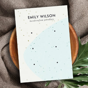 CARTE DE VISITE ÉCRAN DE RESTAURATION ABSTRAIT DE LA VAGUE BLEUE 