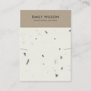 CARTE DE VISITE ÉCRAN DE RESTAURATION CHIC KRAFT TERRAZZO