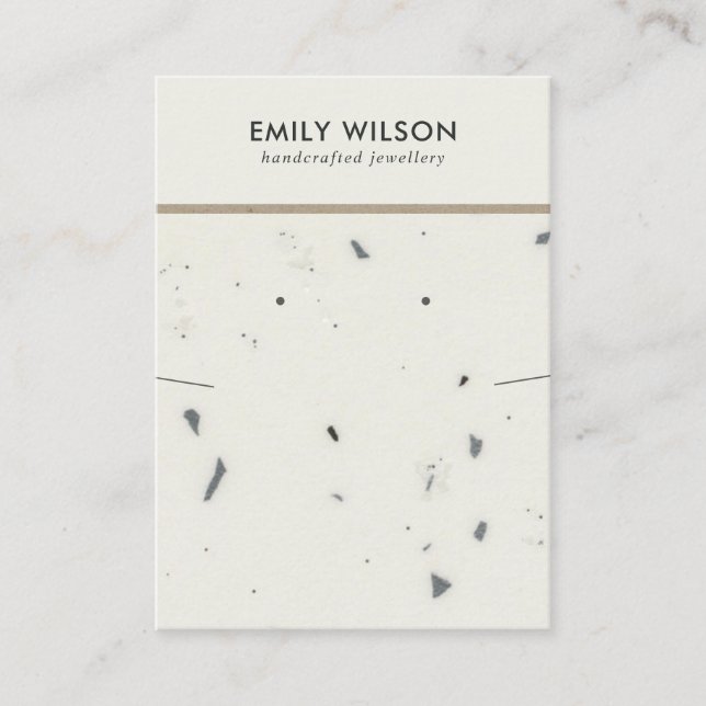 CARTE DE VISITE ÉCRAN DE RESTAURATION DE LA COULEUR DE TERRAZZO GR (Devant)