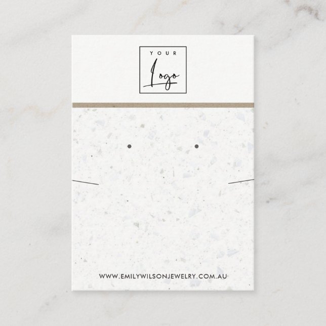 CARTE DE VISITE ÉCRAN DE RESTAURATION DE LA COULEUR DE TERRAZZO GR (Devant)