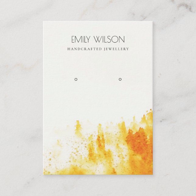 CARTE DE VISITE ÉCRAN DE RESTAURATION DE LA NEIGE DE L'ORANGE JAUN (Devant)