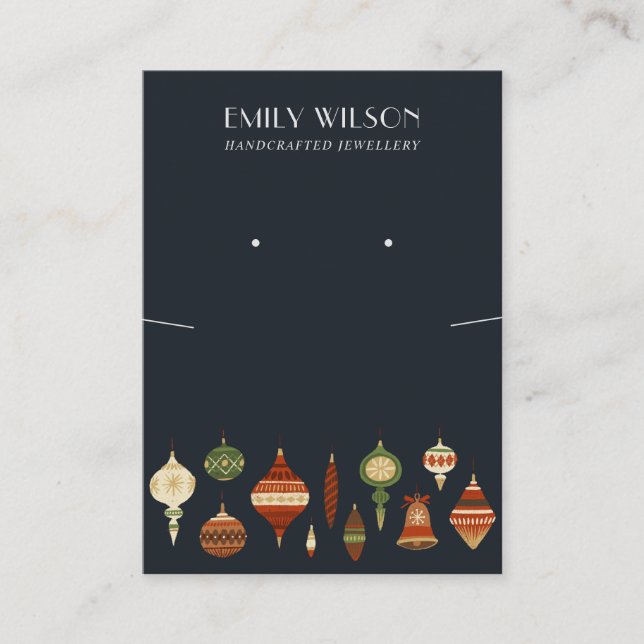 CARTE DE VISITE ÉCRAN DE RESTAURATION DE L'ORNAMENT NAVY CHRISTMAS (Devant)