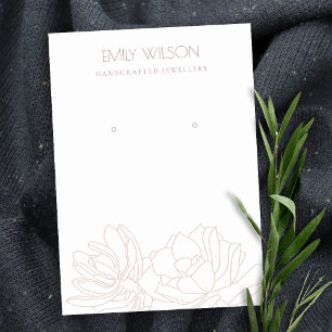 CARTE DE VISITE ÉCRAN DE RESTAURATION DE ROSE BLANC SUCCULENT DES