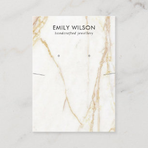 CARTE DE VISITE ÉCRAN DE RESTAURATION EN MARBRE GOLD CALACATTA