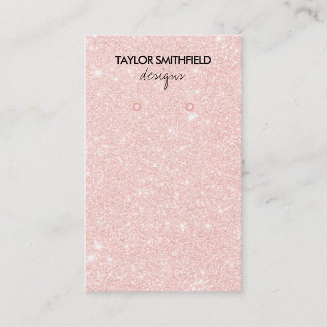 Carte De Visite Écran d'écoute des Parties scintillant Faux (Devant)