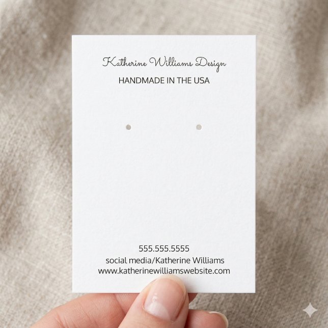 Carte De Visite Écran d'écoute | Fait à la main aux Etats-Unis (Créateur téléchargé)