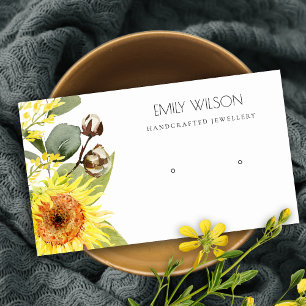 CARTE DE VISITE ÉCRAN D'ÉCRAN FLORALE EUCALYPTUS DE SUNFLOWER AF