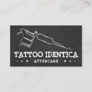 CARTE DE VISITE ÉCRAN DES INSTRUCTIONS APRÈS-SOINS TATOO