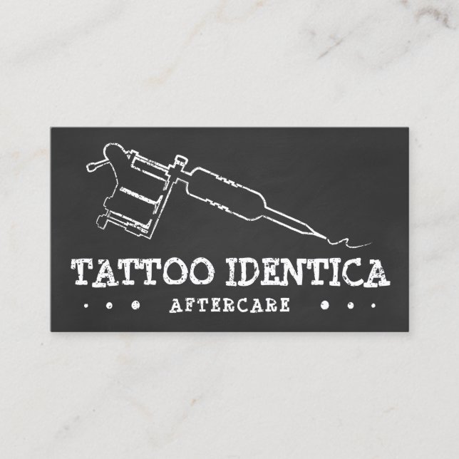 CARTE DE VISITE ÉCRAN DES INSTRUCTIONS APRÈS-SOINS TATOO (Devant)