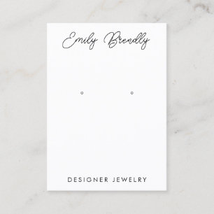 Carte De Visite Écran d'oreille à la main